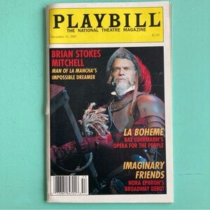 Brian Stokes Mitchell Man of La Mancha  National Theatre Magazine Playbill 2002